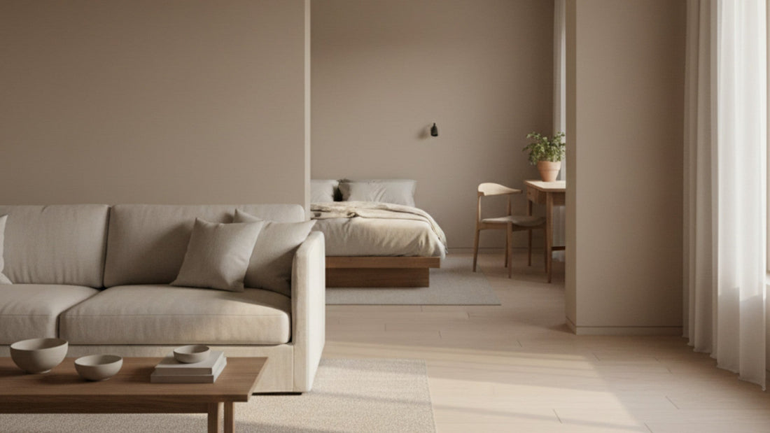 Calm Colour Palettes for Bedrooms, Living Rooms, and Home Offices