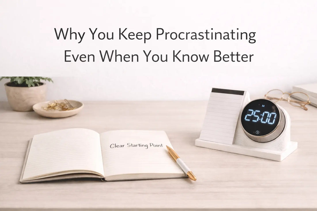 Why You Keep Procrastinating Even When You Know Better