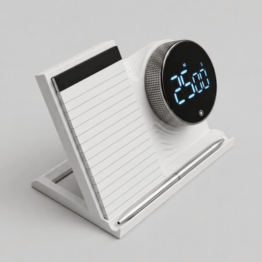 Productivity Timer Complete Focus Kit - Timer, Stand, Pad & Pen